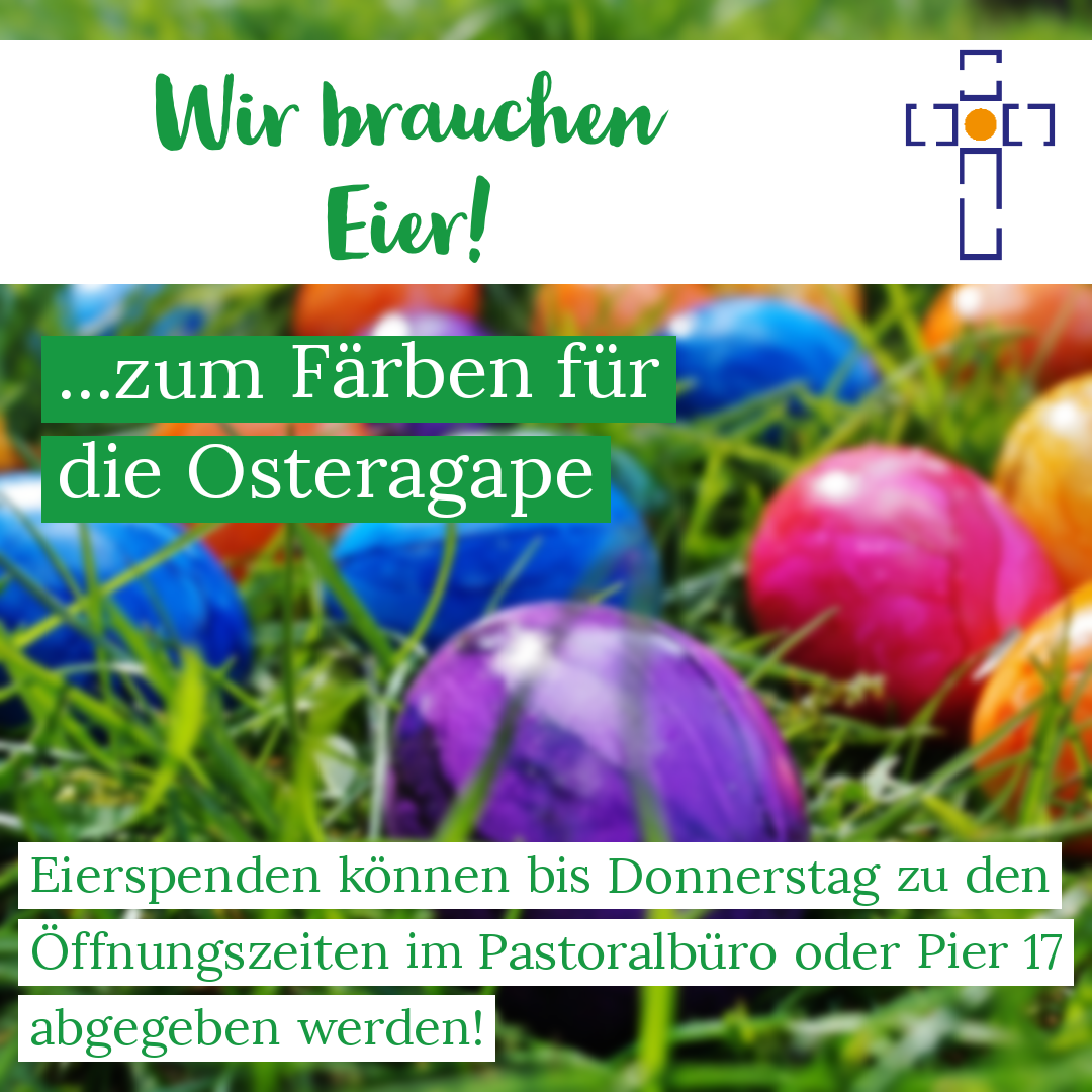 Eier für die Agape
