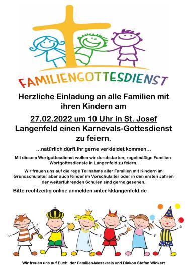 Familiengottesdienst Flyer