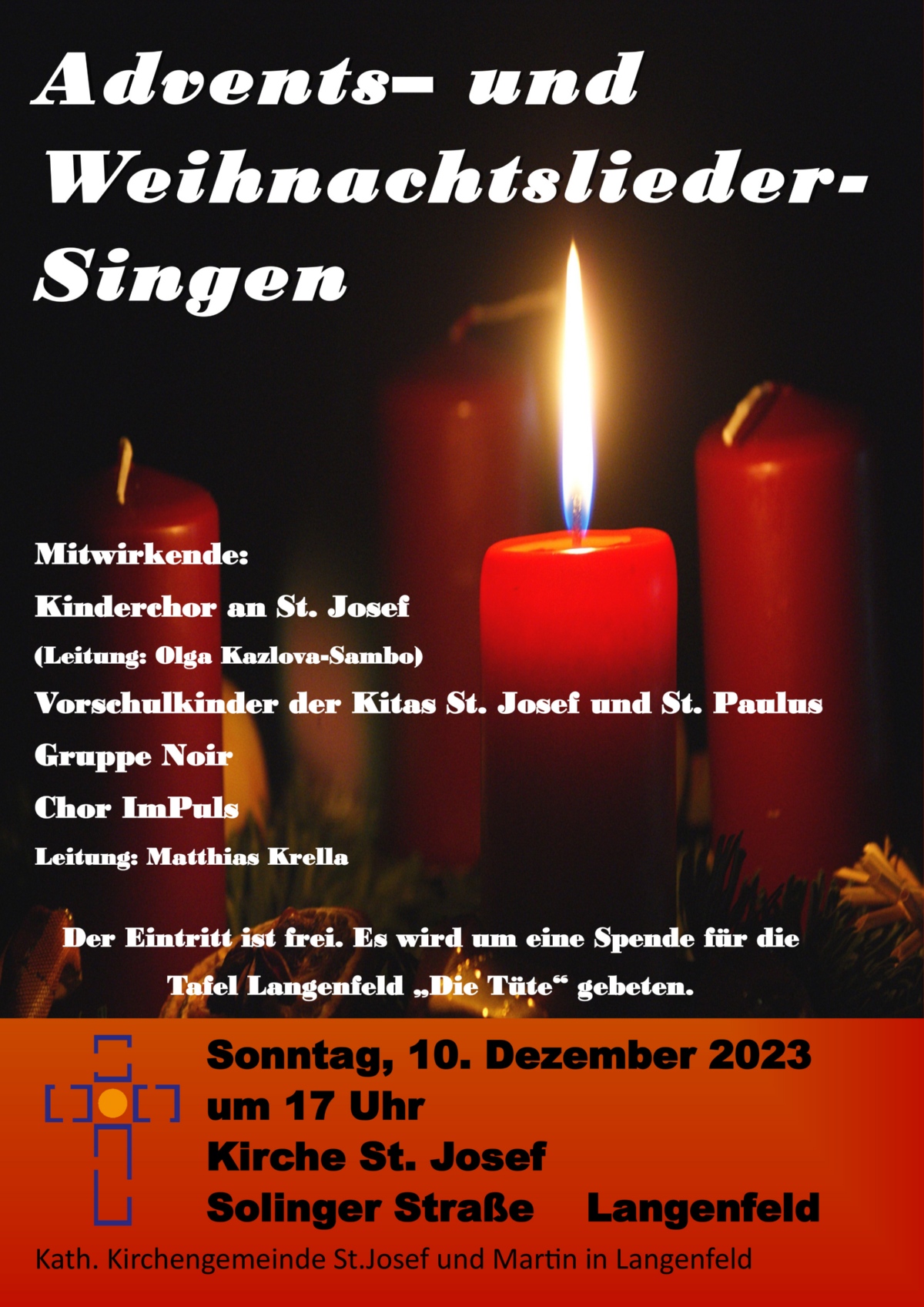 Adventssingen Plakat 2023