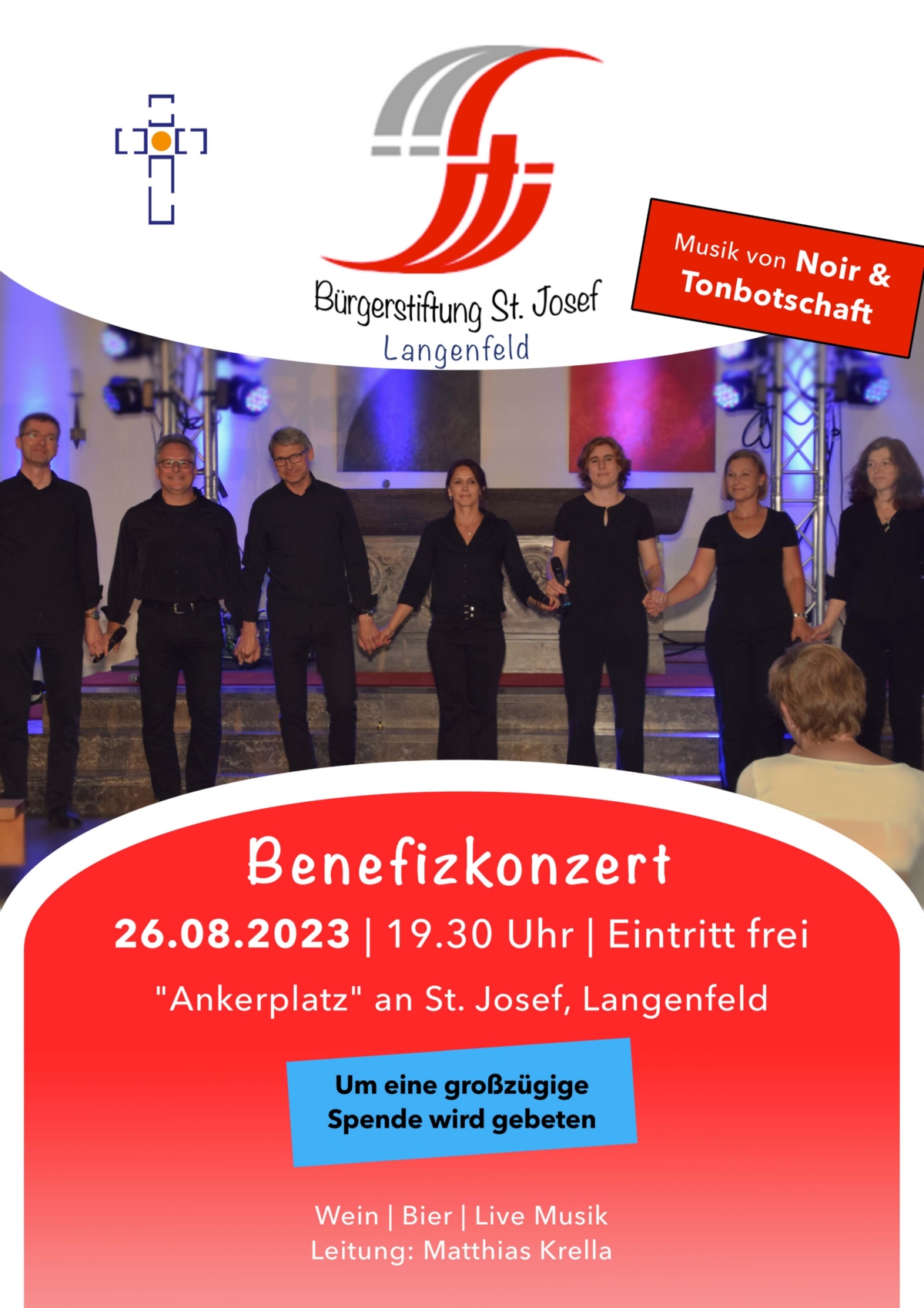 Plakat für Benefizkonzert 2023 Bürgerstiftung
