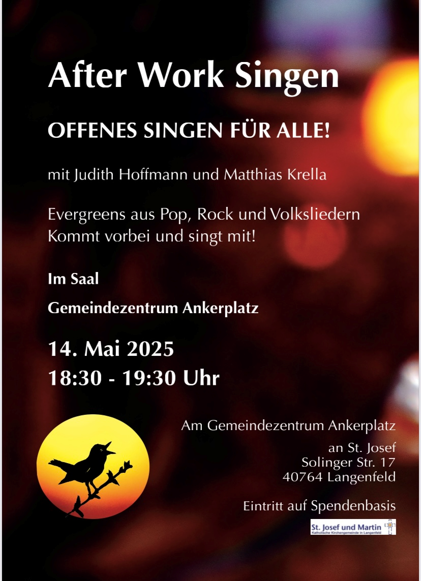Afterworksingen Mai 2025