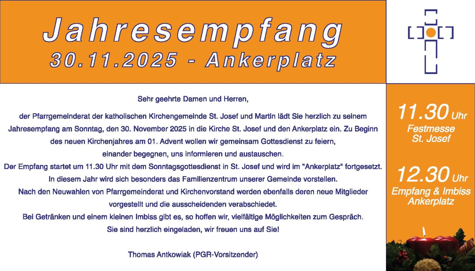 Einladungskarte Jahresempfang 2025