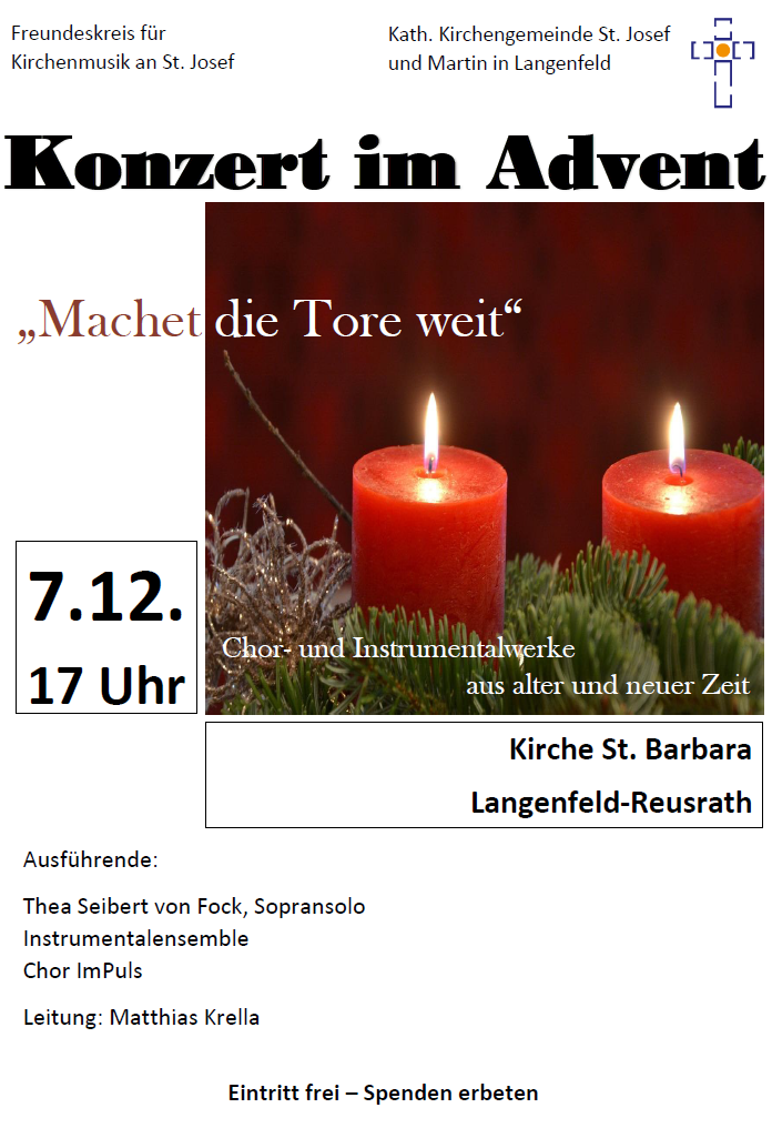Plakat Adventskonzert 2025