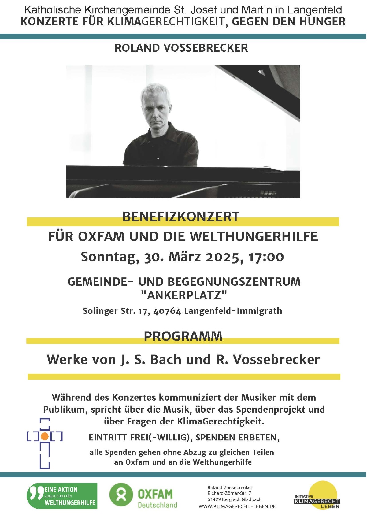Plakat BENEFIZKONZERT 30-03-2025