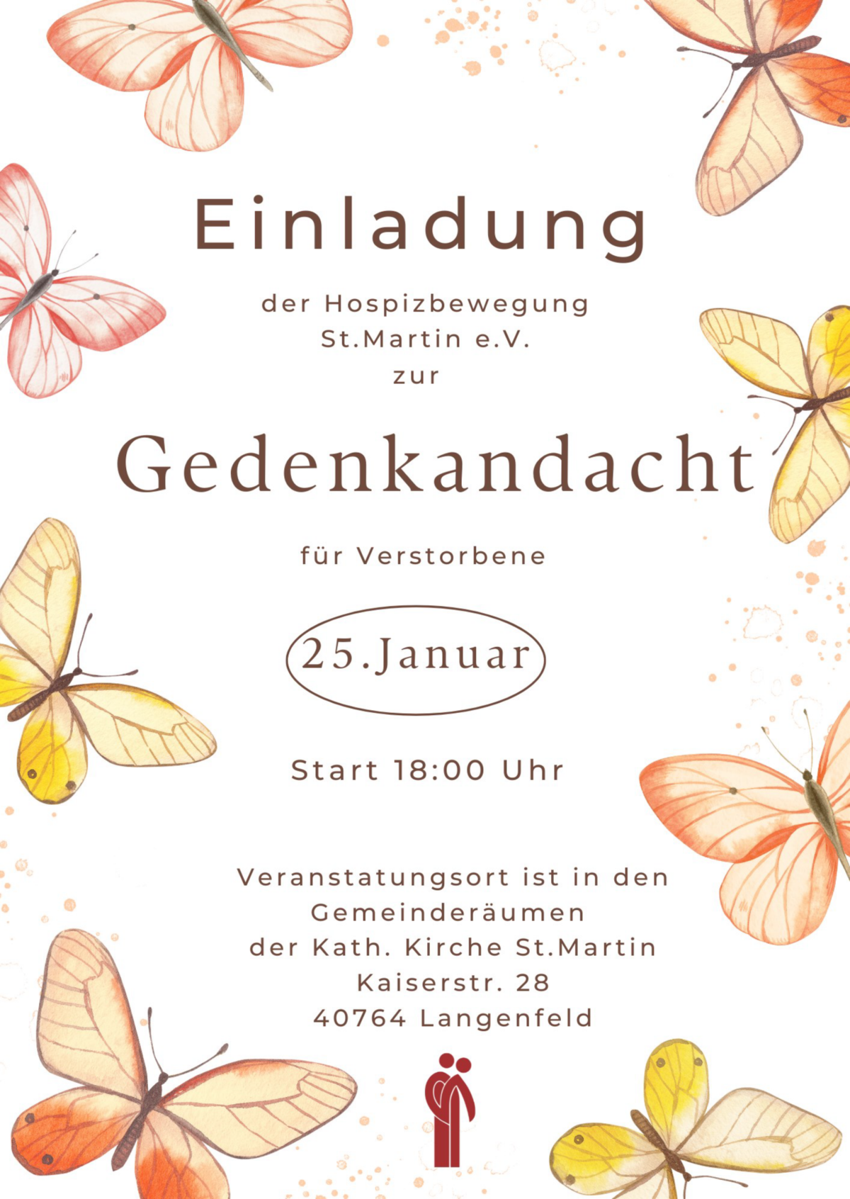 Plakat Gedenkandacht