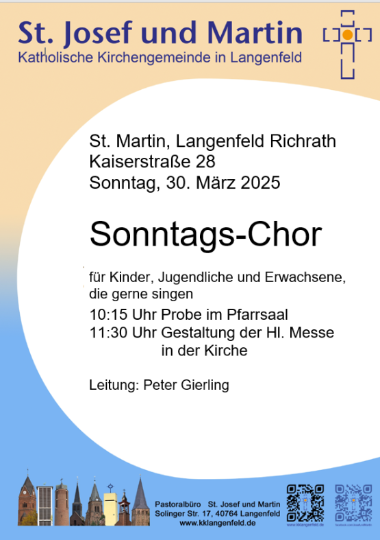 Sonntags-Chor 30.3.25