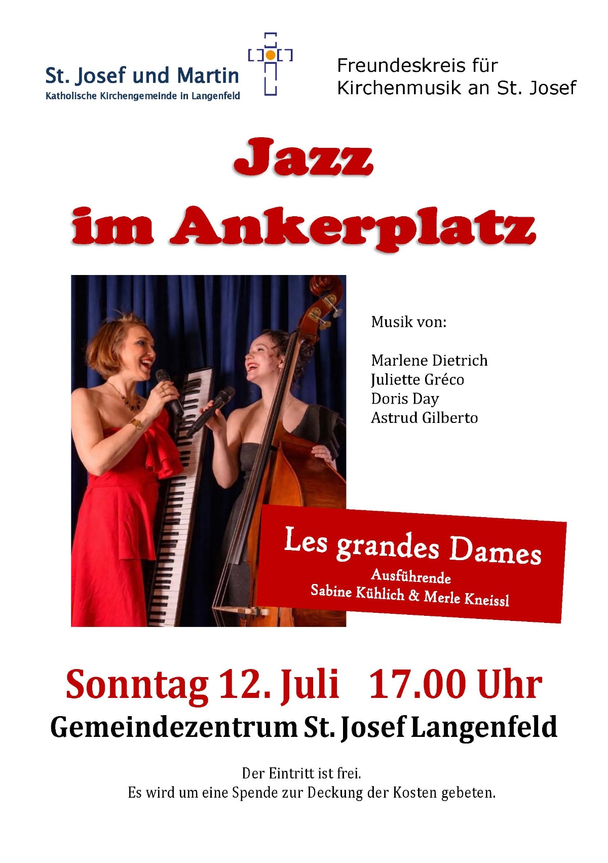 Plakat konzert ankerplatz les grandes dames 12-07-26 Entwurf 1