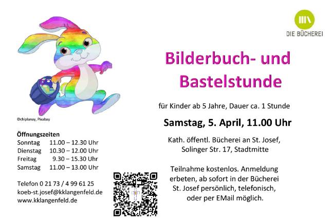 Bilderbuch- und Bastelstunde 25.4