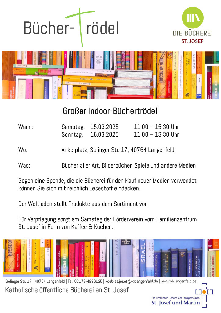 Büchertrödel 2025 (c) Bücherei St. Josef Büchertrödel 2025