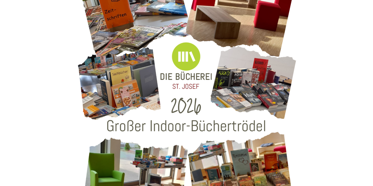 Collage Indoor-Büchertrödel 2026