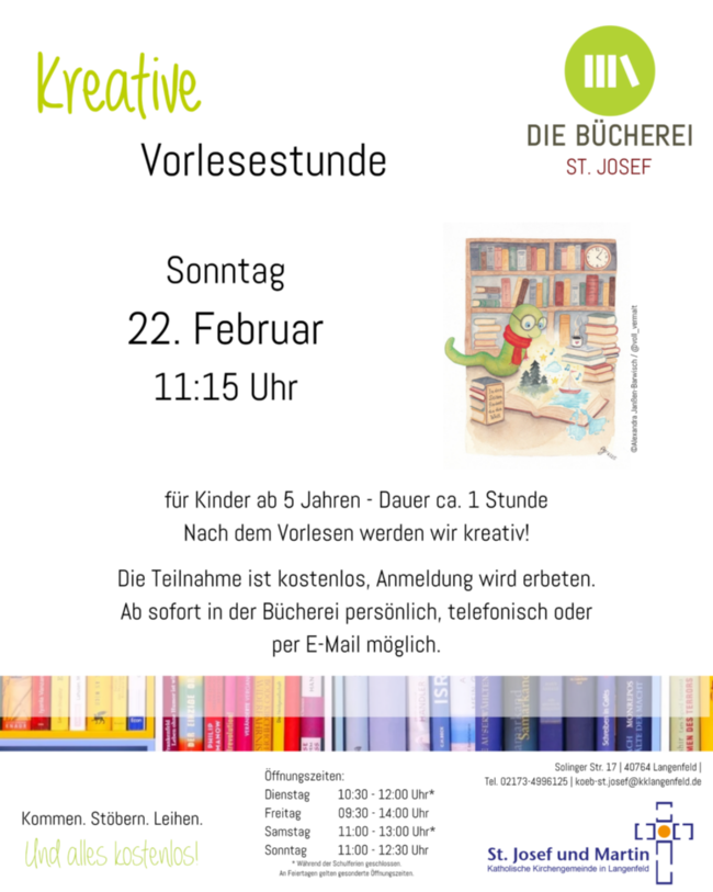 Kreative Vorlesestunde 26.2