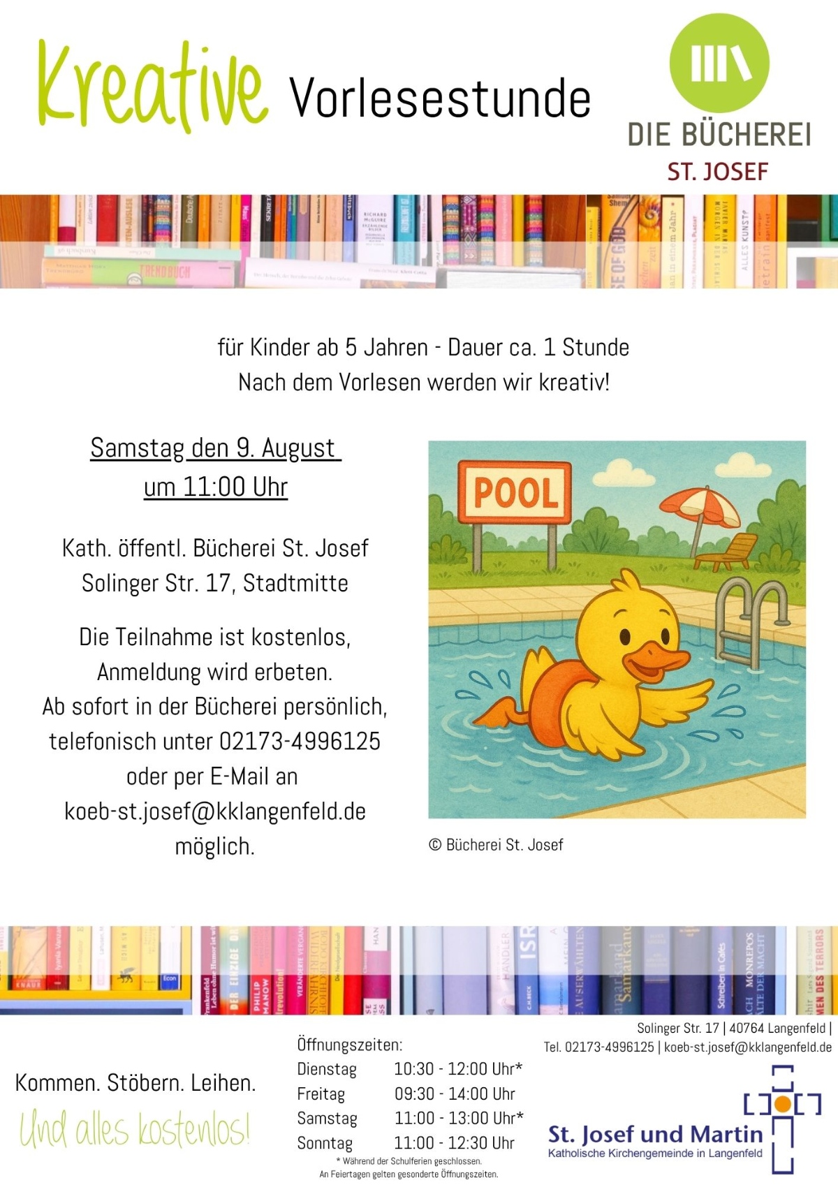 Kreative Vorlesestunde - August