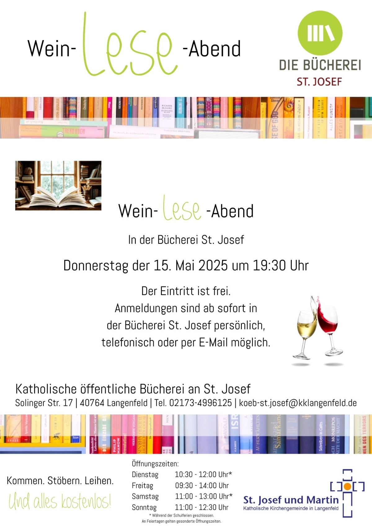 Wein-Lese-Abend 15.05.2025 KöB St. Josef