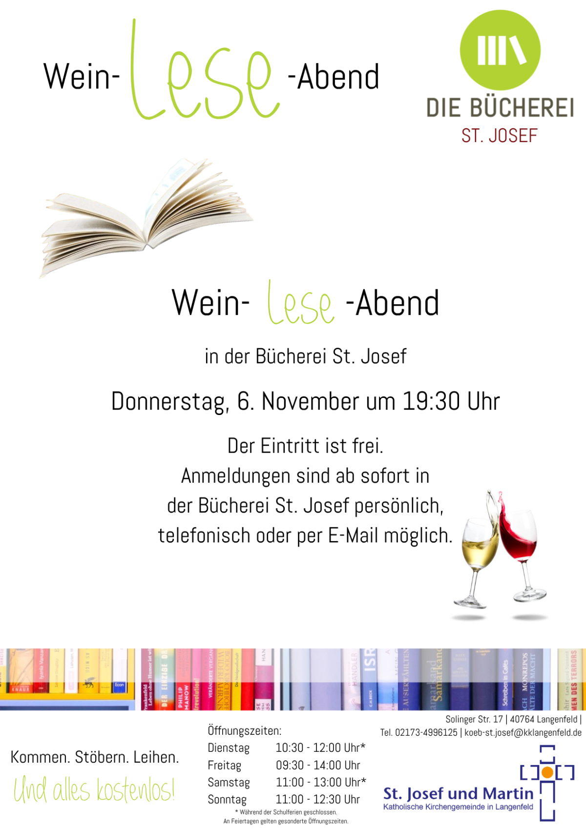 Wein-Lese-Abend 06.11.2025 KöB St. Josef