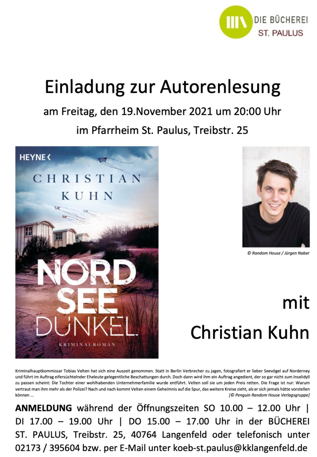 Einladung zur Autorenlesung