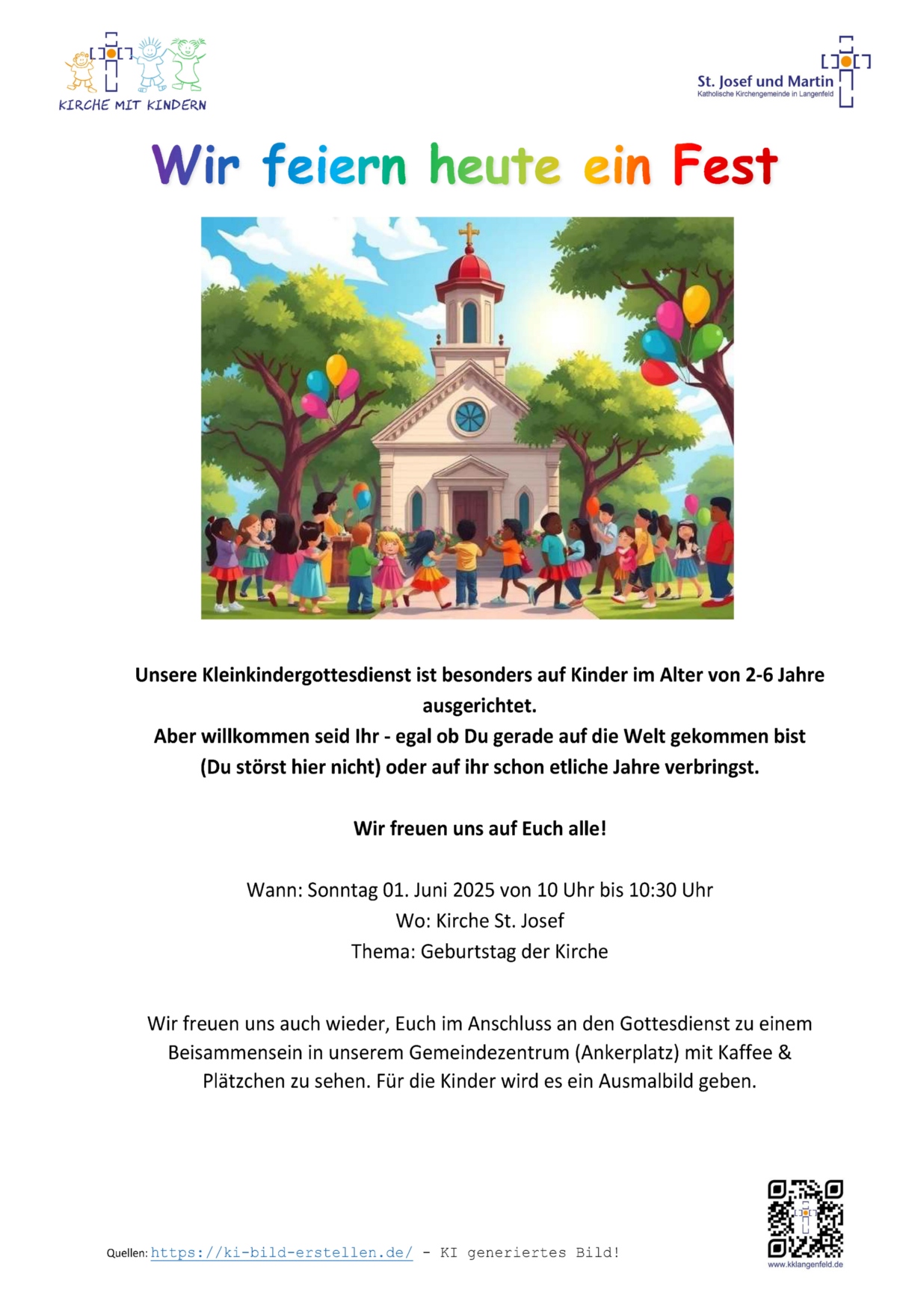 Einladung Kindersegnung 2025