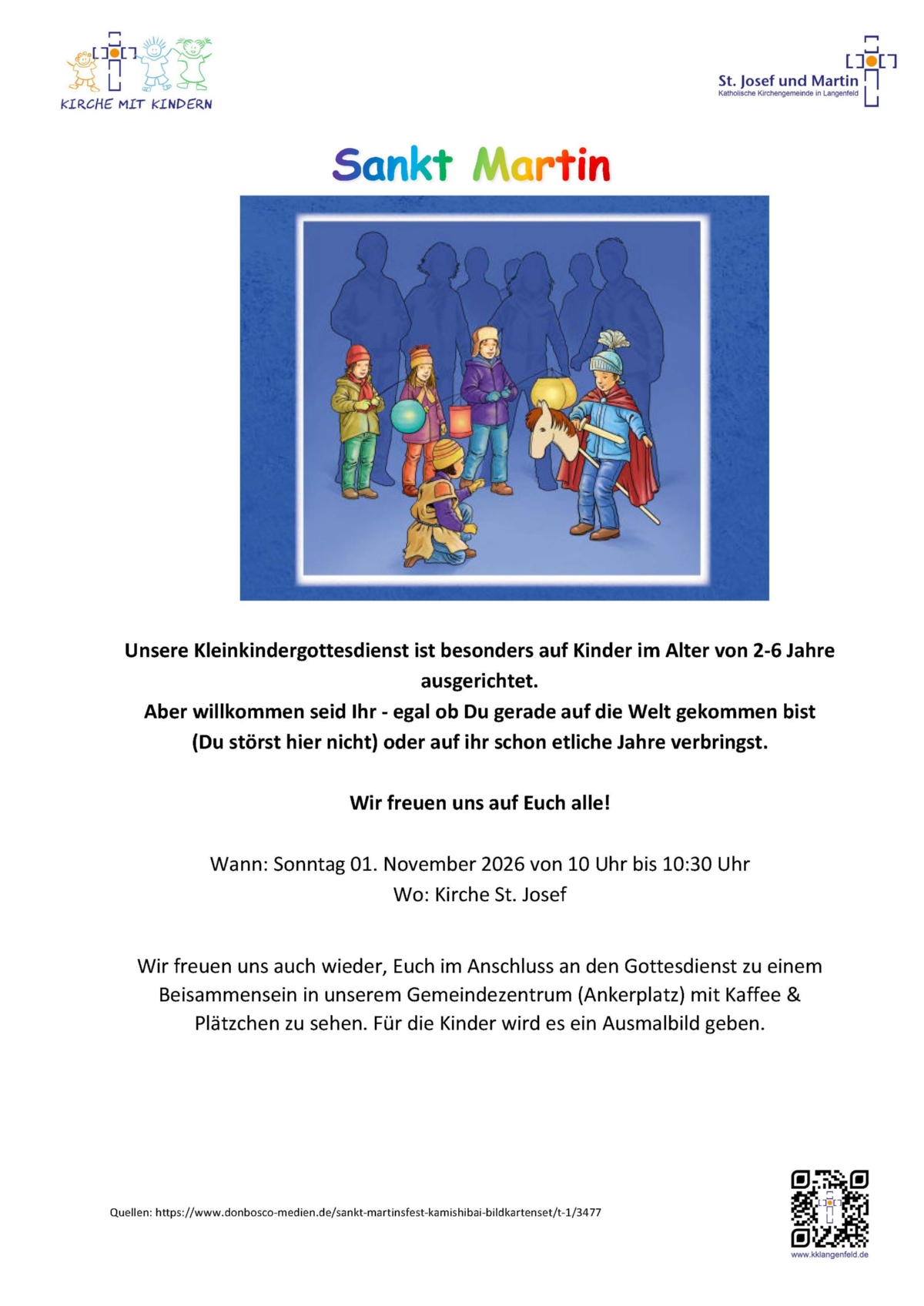 Einladung Kleinkindergottesdienst 11_2026